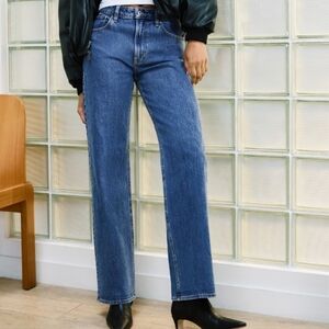 Abercrombie & Fitch Blue Straight Leg Jeans